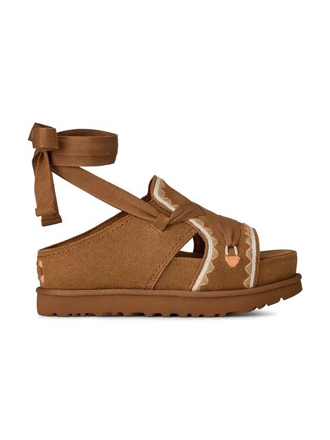 UGG sandały zamszowe W Goldenstar Hi Artistitch - zdjęcie produktu nr 1