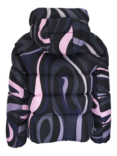 PUCCI Iride-print puffer jacket - Black