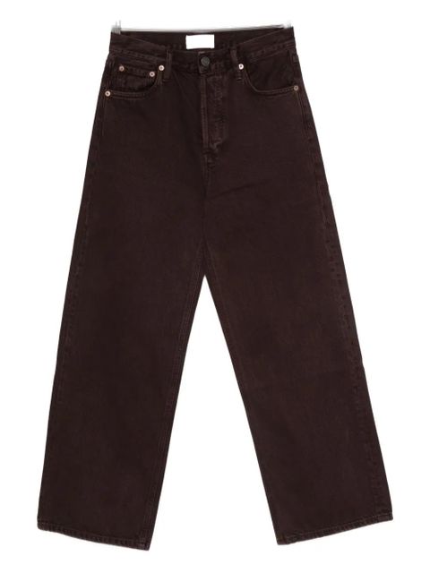 AGOLDE button-fastening jeans - Brown