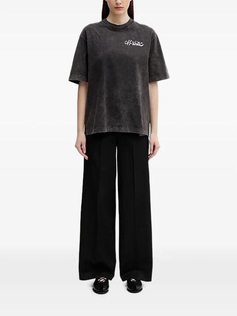 Off-White wide-leg trousers - Black - zdjęcie produktu nr 2