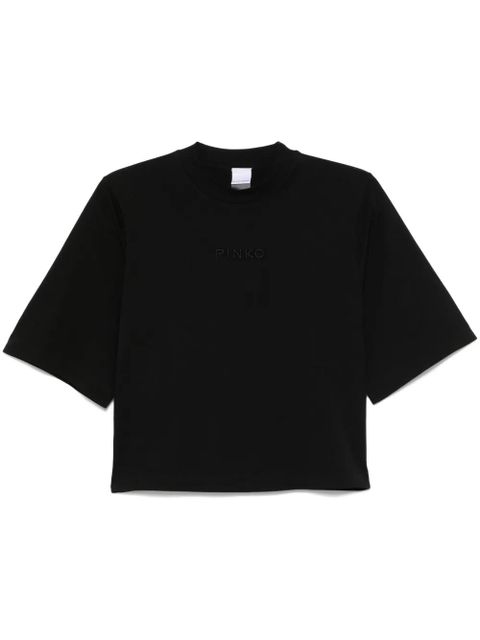PINKO embroidered-logo T-shirt - Black - zdjęcie produktu nr 1