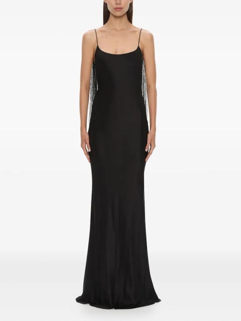 Christopher Esber Lattice lace silk gown - Black - zdjęcie produktu nr 1