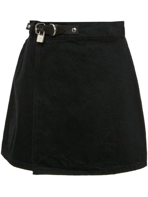 JW Anderson padlock-detail belted skirt - Black - zdjęcie produktu nr 1
