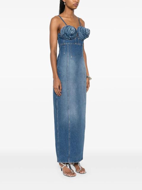 Jean Paul Gaultier denim maxi dress - Blue