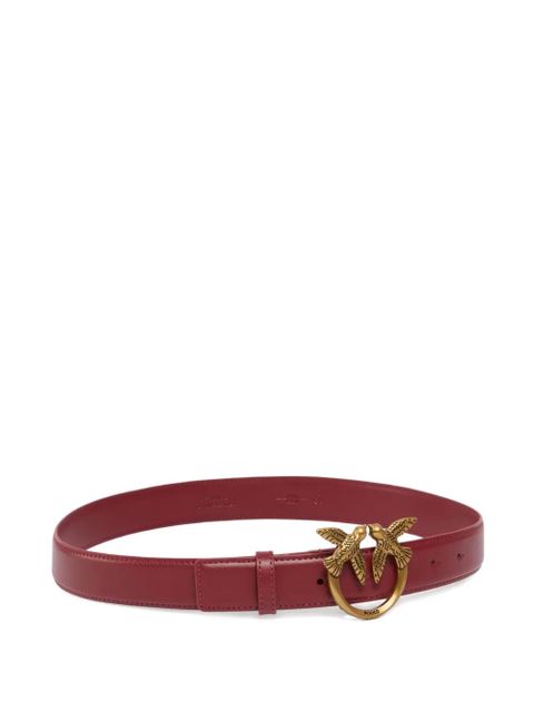 PINKO Love Birds leather belt - Red - zdjęcie produktu nr 2