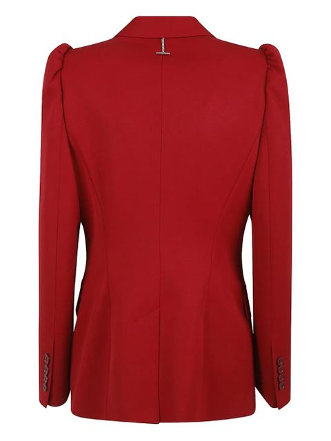 Alexander McQueen single-breasted wool blazer - Red - zdjęcie produktu nr 2