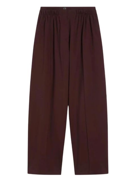 Sportmax double-belt wide-leg trousers - Red - zdjęcie produktu nr 1