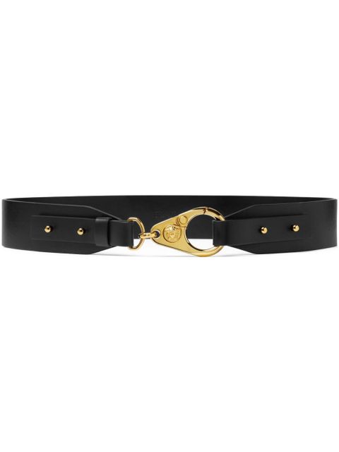 Versace La Medusa leather belt - Black - zdjęcie produktu nr 1