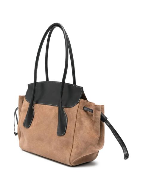 Jil Sander leather tote bag - Neutrals