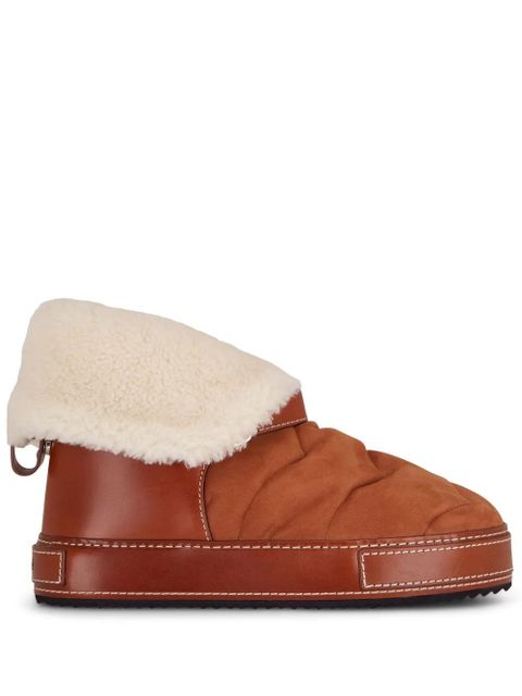 Chloé Maxie shearling boots - Brown - zdjęcie produktu nr 1