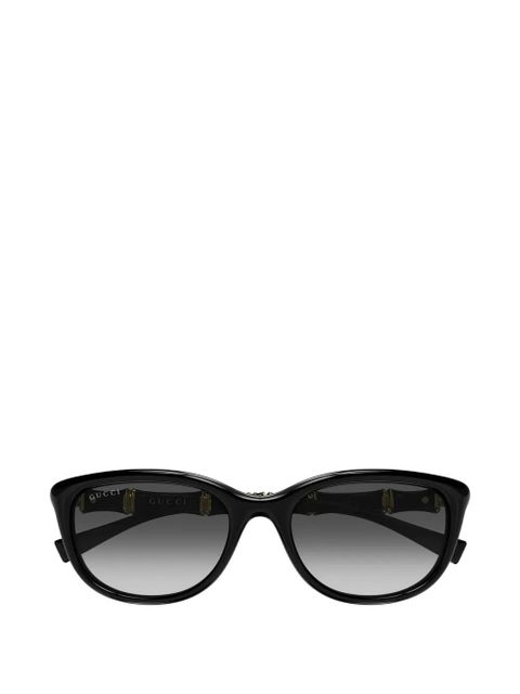 Gucci Eyewear Bamboo cat-eye sunglasses - Black - zdjęcie produktu nr 1