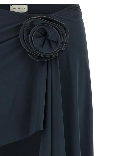 Magda Butrym floral-appliqué asymmetrical cover-up - Grey - zdjęcie produktu nr 2