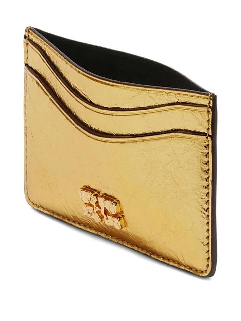 GANNI logo cardholder - Gold