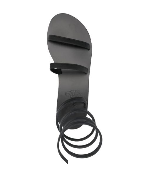 Ancient Greek Sandals strappy leather sandals - Black