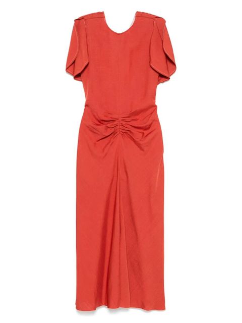 Victoria Beckham draped dress - Red - zdjęcie produktu nr 1