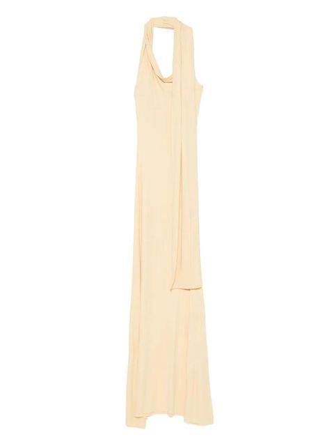 Aya Muse Wisp halterneck draped maxi dress - Yellow - zdjęcie produktu nr 1