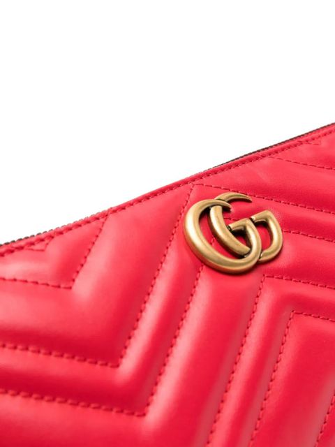 Gucci small GG Marmont shoulder bag - Red - zdjęcie produktu nr 2