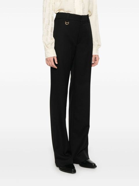 Chloé wool grain-de-poudre trousers - Black