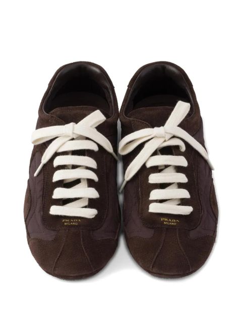 Prada round-toe lace-up sneakers - Brown - zdjęcie produktu nr 2