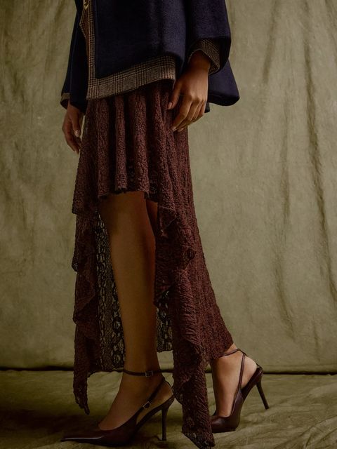 Answear.LAB szpilki skórzane kolor bordowy - zdjęcie produktu nr 1