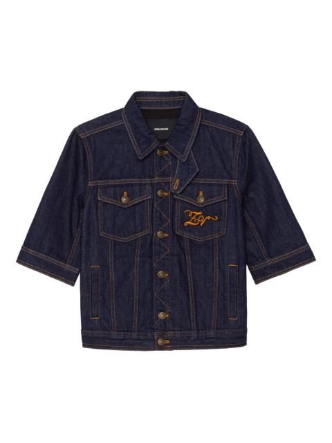 Zadig&Voltaire Kyo short-sleeve buttoned jacket - Blue - zdjęcie produktu nr 1