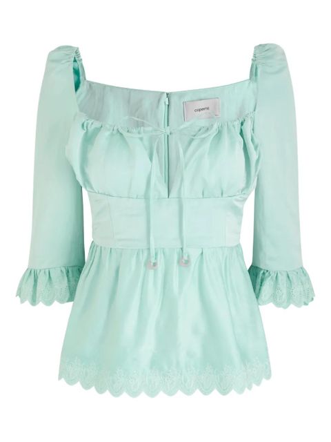 Coperni scoop-neck top - Blue - zdjęcie produktu nr 1