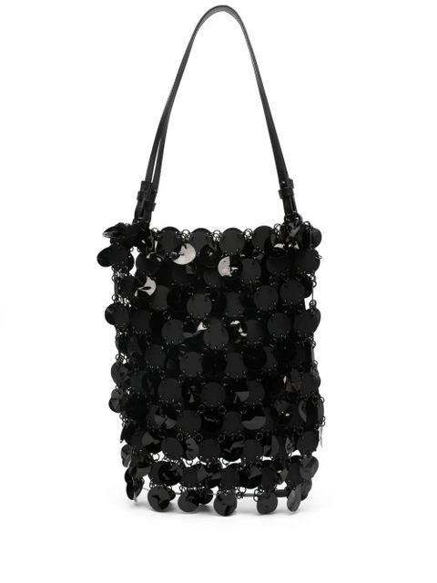 Rabanne disc-embellished tote bag - Black - zdjęcie produktu nr 1