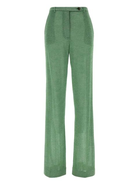 Miu Miu metallic-threading trousers - Green - zdjęcie produktu nr 1