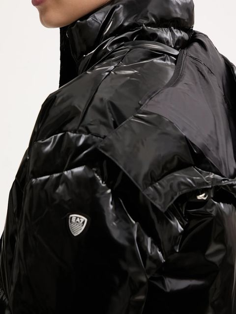 EA7 Emporio Armani kurtka kolor czarny zimowa oversize AF14805.7W000808