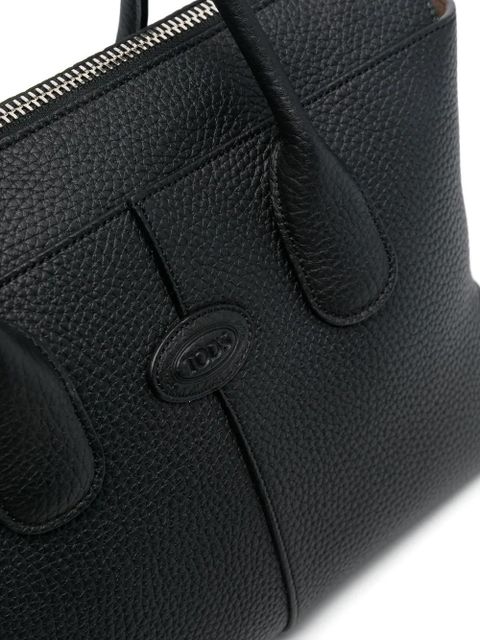 Tod's medium Di leather tote bag - Black