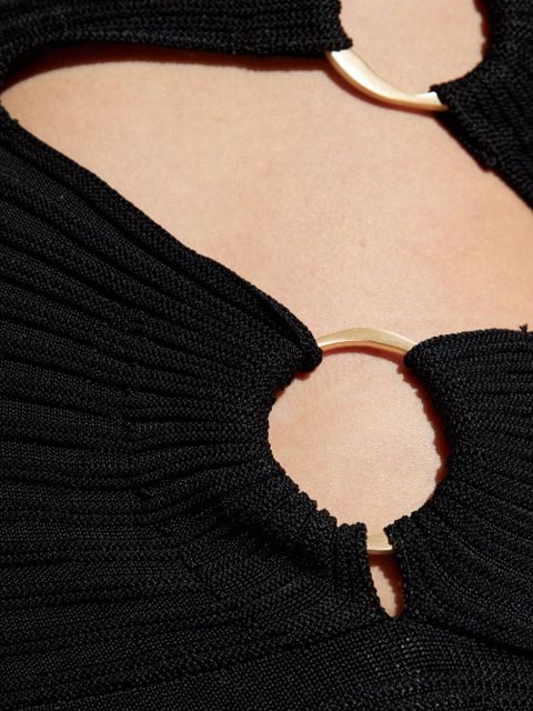 Cult Gaia cut-out asymmetric dress - Black