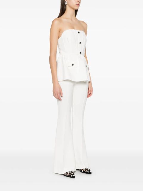 Self-Portrait crepe jumpsuit - White - zdjęcie produktu nr 2