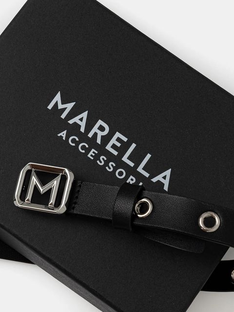 Marella pasek skórzany damski kolor czarny 2523506036200 - zdjęcie produktu nr 2