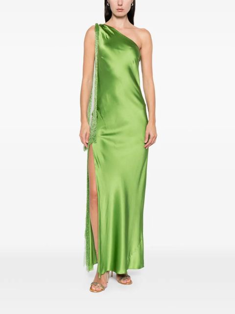 Cult Gaia tassel one-shoulder maxi dress - Green - zdjęcie produktu nr 2