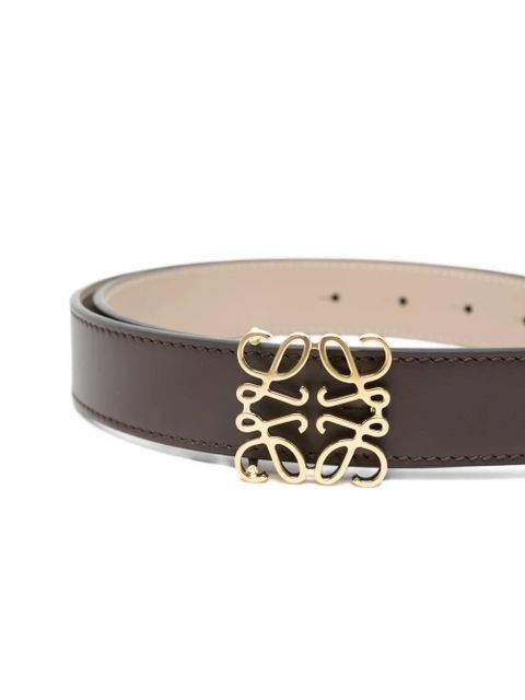 LOEWE reversible Anagram-buckle belt - Brown