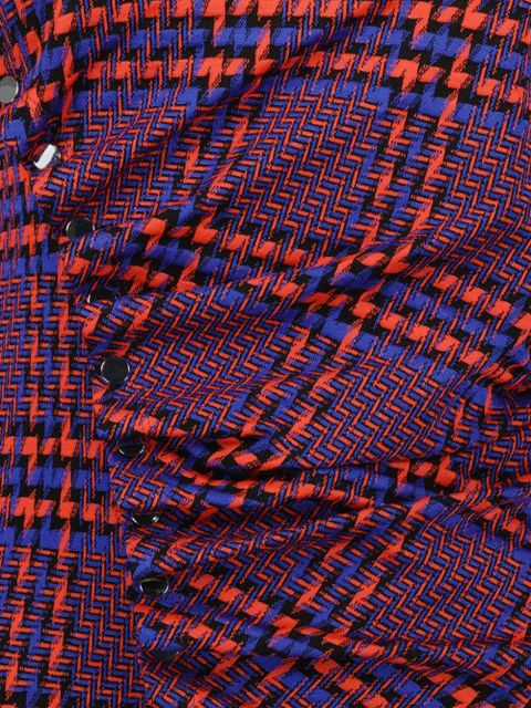 Rabanne geometric-print blouse - Red