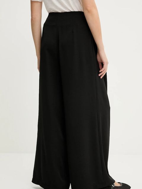 Answear.LAB spodnie damskie kolor czarny szerokie high waist