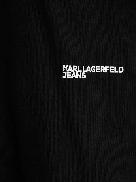 Karl Lagerfeld Jeans t-shirt bawełniany damski kolor czarny A4W17096
