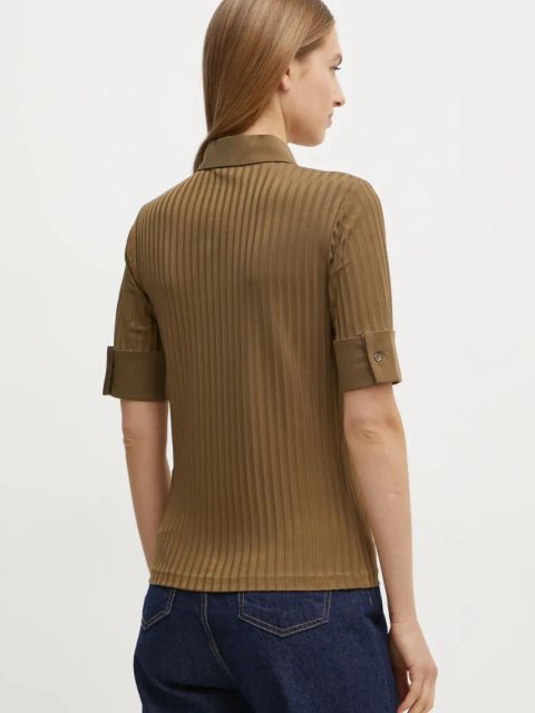 BOSS polo damskie kolor zielony 50532051