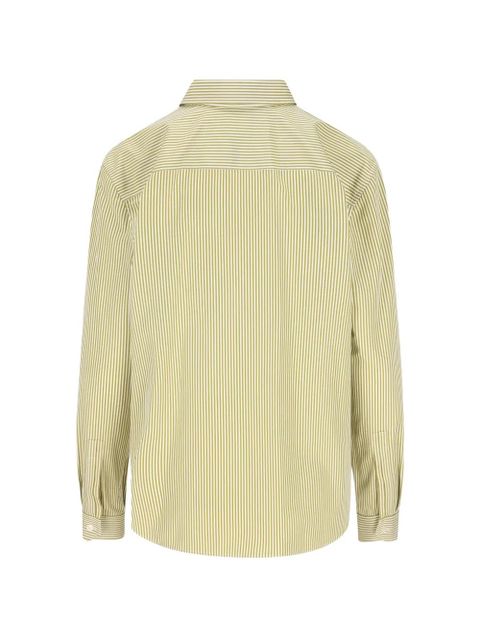Saint Laurent striped pocket shirt - Neutrals - zdjęcie produktu nr 2