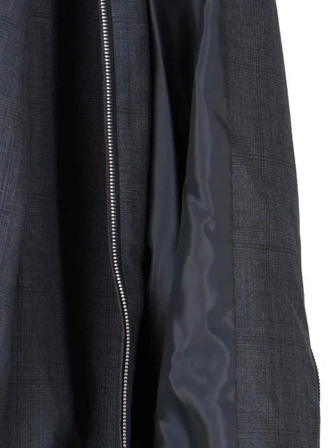 The Frankie Shop Baxter plaid zip jacket - Grey