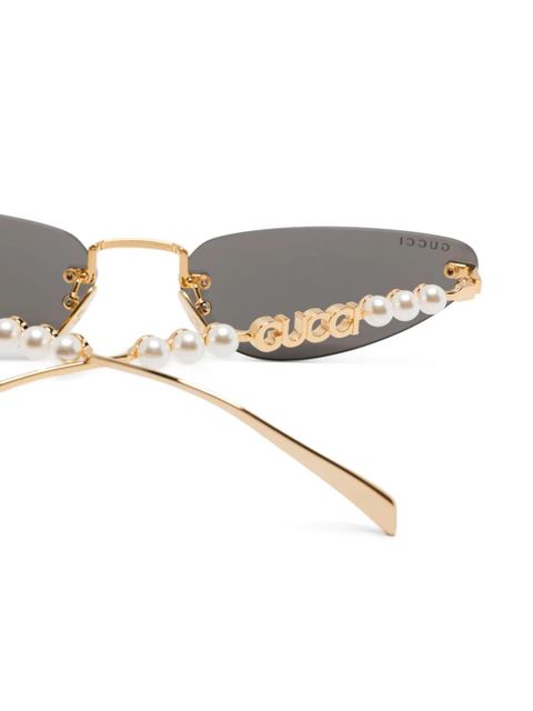 Gucci Eyewear cat-eye sunglasses - Gold
