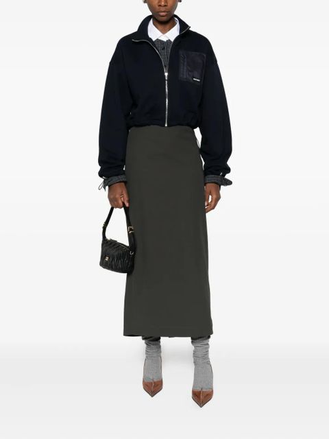 Miu Miu zip pocket sweatshirt - Blue - zdjęcie produktu nr 2