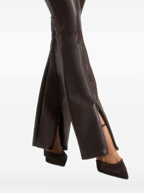Manière De Voir Ninon chain-detail flare leggings - Brown