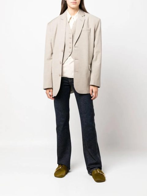 The Frankie Shop Gelso oversized blazer - Neutrals