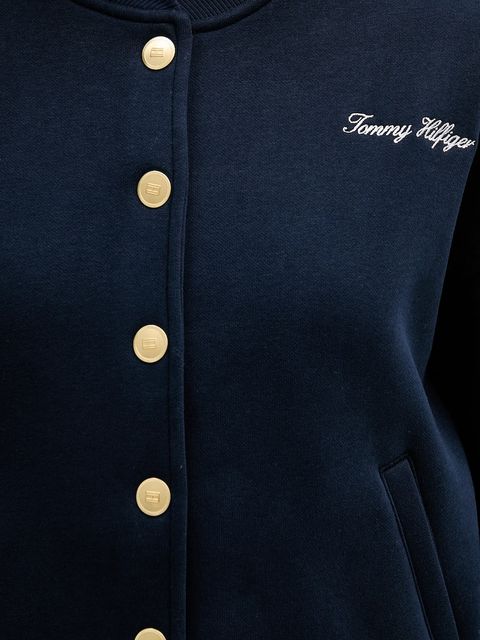 Tommy Hilfiger bluza damska kolor granatowy gładka WW0WW47835