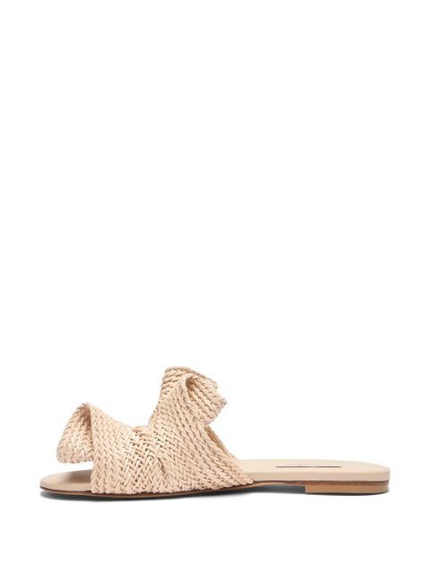 Casadei Hanoi woven folded sandals - Neutrals