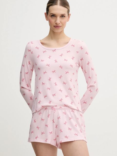 Hollister Co. piżama damska kolor różowy KI346-5099-629 - zdjęcie produktu nr 1