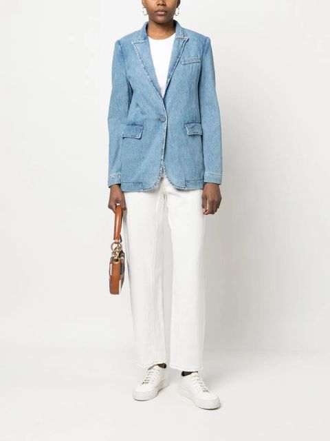 TWINSET single-breasted denim blazer - Blue - zdjęcie produktu nr 2