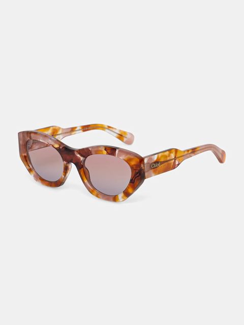 Chloé okulary przeciwsłoneczne damskie kolor czerwony CH0220S - zdjęcie produktu nr 2